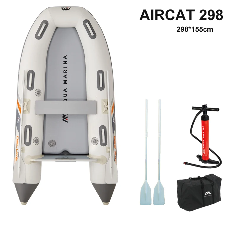 قارب AQUA MARINA قابل للنفخ، ي - مراجعة Fishing Boat Oar وسعره