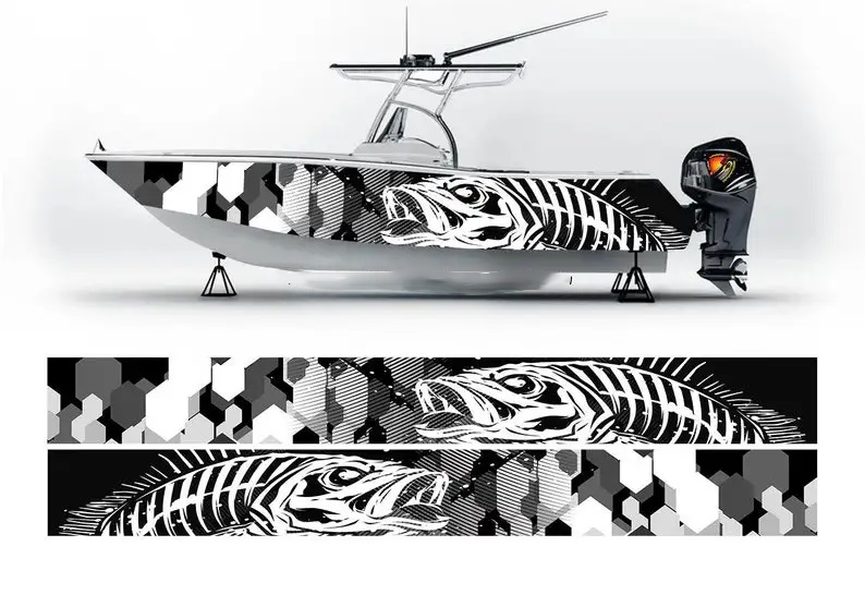 التفاف قارب الفينيل ، رسم سمك  - مراجعة Fishing Boat Trailer وسعره